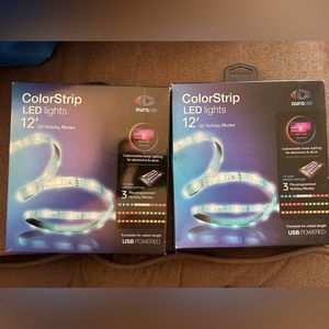 Color Strip LED lights - 2 boxes - new in box with remotes.